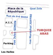 carte pour trouver TURQUIE ARAS